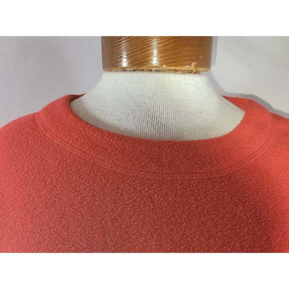 Walt Disney World Womens Medium Red Mickey Mouse Face Fleece Long Sleeve Sweater - Picture 2 of 8